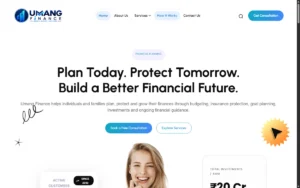 Umang Finance website homepage